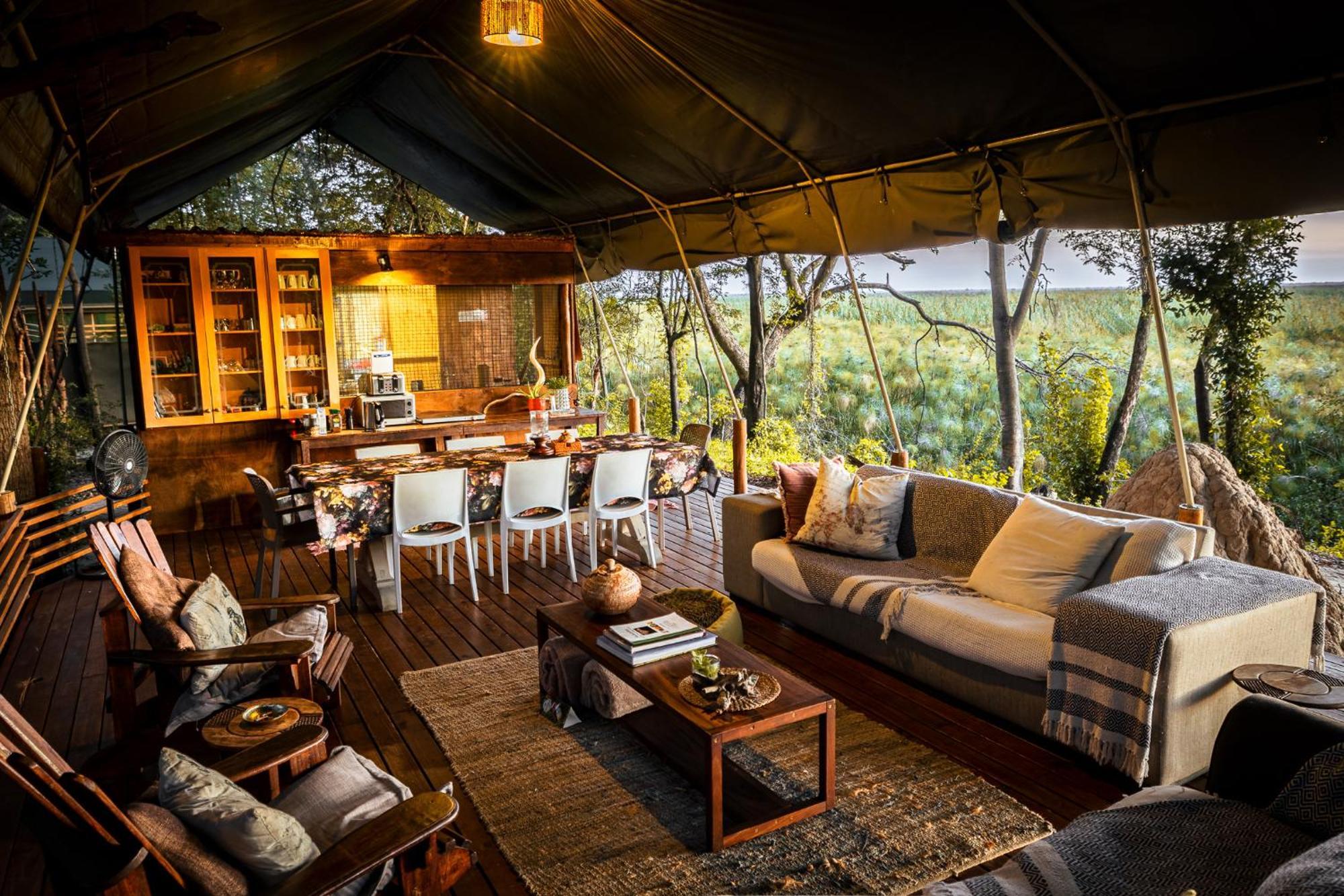 Askiesbos - Samochima Bush Camp Shakawe Buitenkant foto